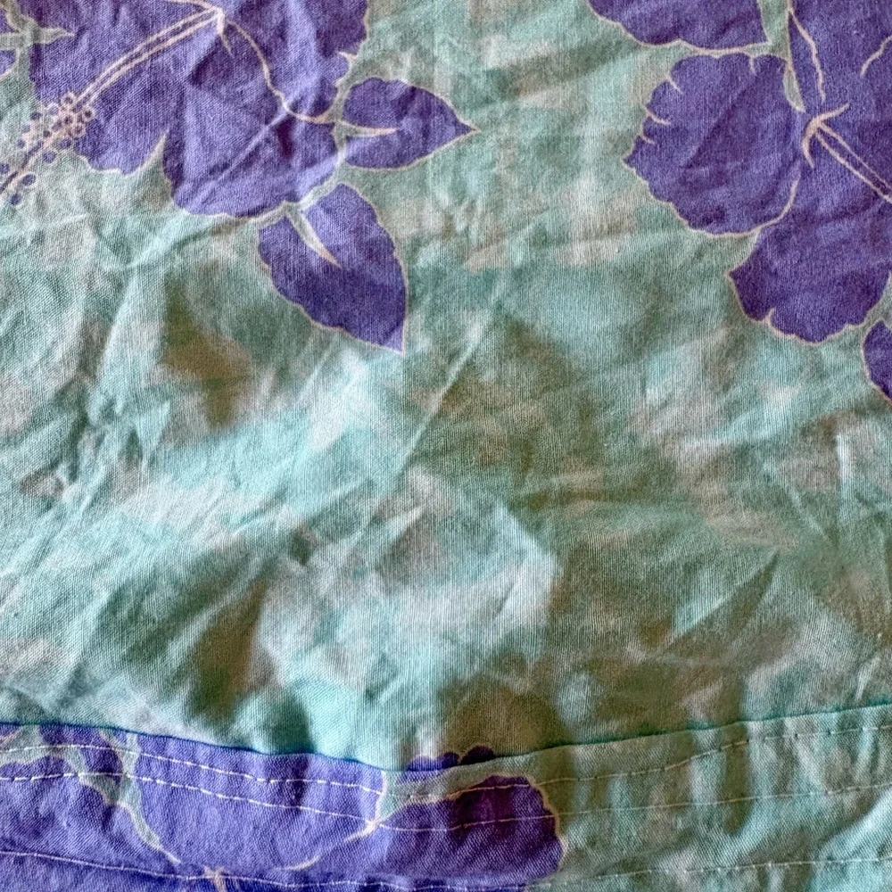 Kids Floral Ruffled Apron in Mint and Lavender